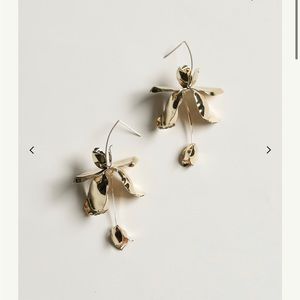 A.B. Ellie 14k Gold Plated Statement Wedding Earrings